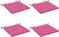 vidaXL - 4-delig - Zitkussen - SOEST - 4 - st - 100% - Polyester - Roze