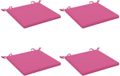 vidaXL - 4-delig - Zitkussen - SOEST - 4 - st - 100% - Polyester - Roze