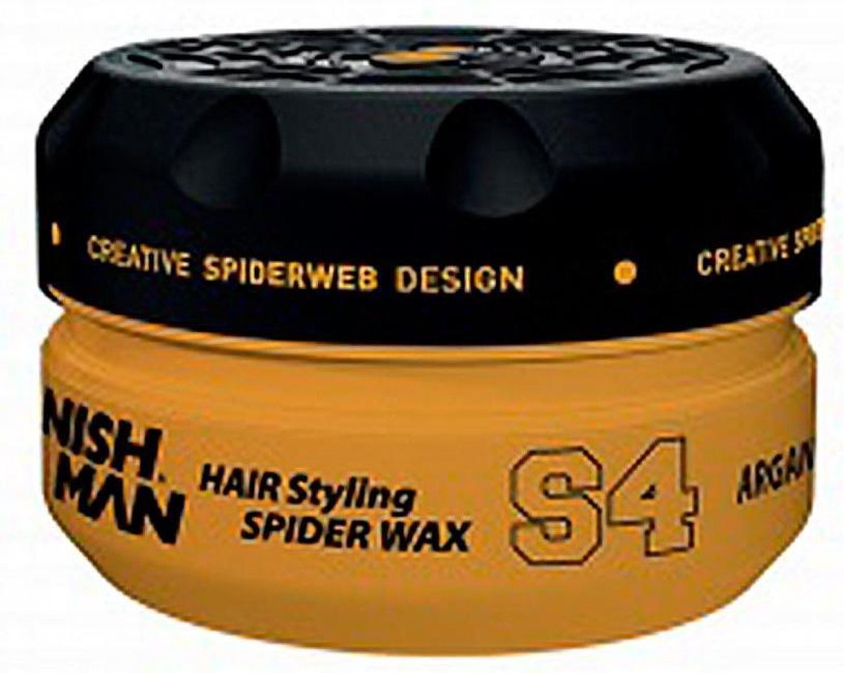 Nish Man | Spider Wax | S4 | Argan | Haar Wax | Medium | Pot | 150 ML