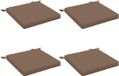 vidaXL - 4-delige Zitkussens SOEST - 100% Polyester - Taupe