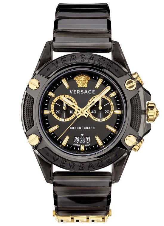 Versace Icon Active VEZ700421 - Zwart - Heren - Ø 44 mm