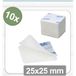 Quadrios 25CA670 Points d'attache auto-agrippants Partie crochet et boucle (L x l) 25 mm x 25 mm Blanc 10 pièce(s)