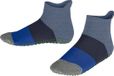FALKE Colour Block Noppen op de zool katoen huissokken kinderen blauw - maat 19-22