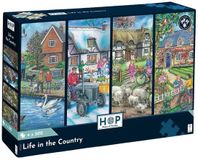 The House of Puzzles Life in the Country Puzzle 4x 500 pièces
