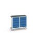 Bott Verso Mobiele Kast | 1050x600x980mm | 10 Laden | Top Tray | RAL 5010