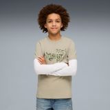 PUMA Essentials camouflage T-shirt voor Heren, Beige/Grijs, Maat 5-6Y