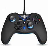 Spirit of Gamer Manette – Jeux – Filaire – Bouton Rapidfire et Turbo – Convient pour PS3 et PC – Noir/Bleu