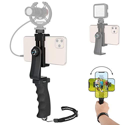 fantaseal Telefoongreephouder, smartphone-handgreep Handstabilisator Telefoonhouder Ondersteuning Selfie Stick Compatibel voor iPhone Samsung enz Mobiele telefoon Stablizer