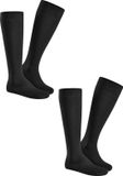 Hudson Only 2pack - kneehigh Heren Sokken - Black - Maat 43/46