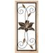 Mauro Ferretti Décoration murale Panneau mural en fer/bois Koman -b 26×2,5×60 cm
