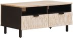 vidaXL Salontafel met lade Wit 80 x 54 x 40 cm Massief Mango Hout