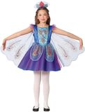 FIESTAS GUIRCA Pauwenkostuum Meisjes Blauw/Paars Maat 146