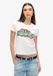 Superdry Cali Sticker T-shirt Dames Winter White Slub S