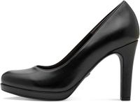 Tamaris Dames Pumps 1-22426-41 Zwart Synthetisch Blokhak 8 cm en hoger Ronde neus 35 EU
