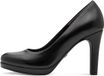 Tamaris Dames Pumps 1-22426-41 Zwart Synthetisch Blokhak 8 cm en hoger Ronde neus 35 EU