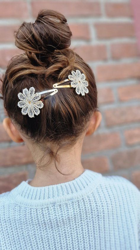 Goudkleurige Haarspeld Esim Gold Flower - 2 stuks