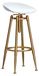 Tabourets de bar rotatifs modernes avec repose-pieds