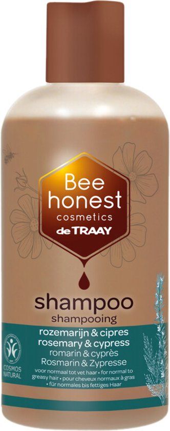 Traay Bee Honest Bee Honest Shampoo Rozemarijn en Cipres 500 ml - Alle haartypes - Unisex