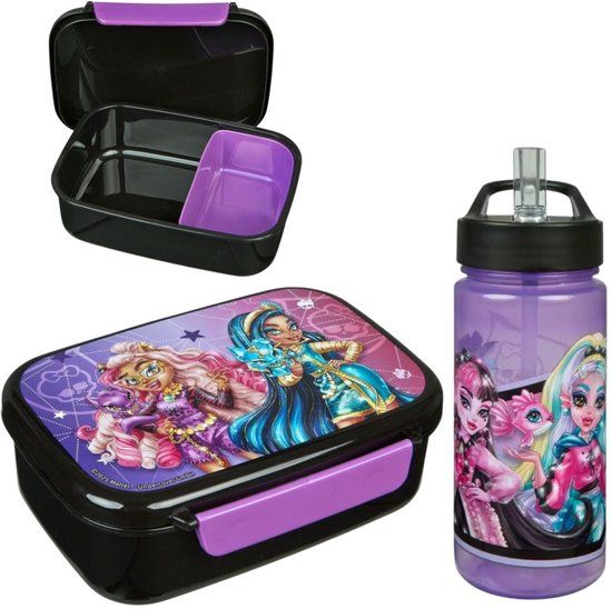 4KidsOnly Undercover Monster High lunchset; drinkfles en lunchbox