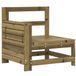 VidaXL Tuinbank Hout met Armleuning en Rugsteun 69x62x70.5 cm