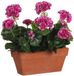 Mica Decorations Geranium Kunstplant in Balkonbak - L29 x B13 x H40 cm - Paars