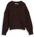Tom Tailor Denim - Oversized gebreide trui - Maat XL - soft chocolate brown melange