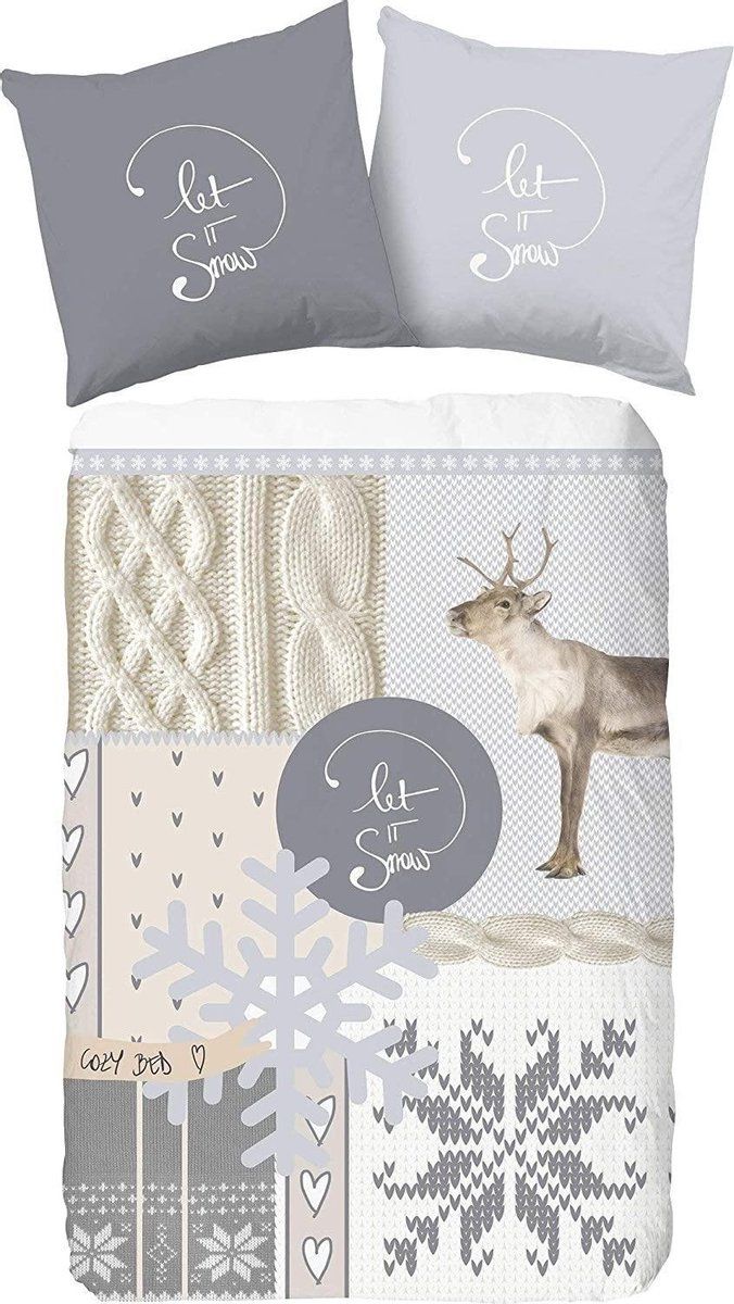 Good Morning Dekbedovertrek Prancer 135 X 200 Cm Flanel Crème