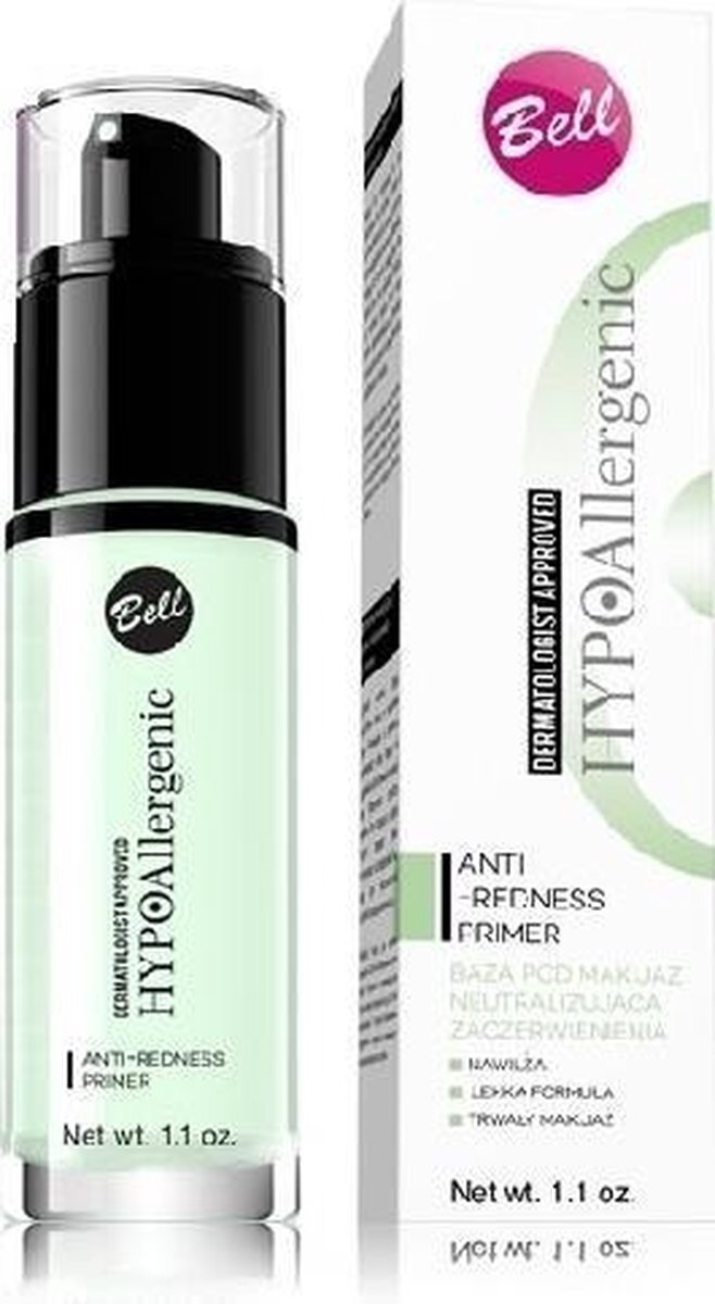 Bell HYPOAllergenic Bell - Hypoallergenic Anti-Redness Primer Hypoallergic Makeup Base Neutralizing Redness 01 30G