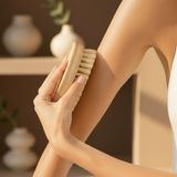 YOSMO Drybrush Lichaamsborstel - Duurzaam Bamboe Droogborstel voor Anti Cellulitis en Huidmassage - 100% Natuurlijk