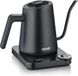 GRAEF GK502 Waterkoker voor over, temperatuurinstelling en timer, schenktuit zwanenhals, 900 ml, mat zwart