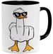 Omgoods - Drôle de tasse à café en céramique avec canard majeur