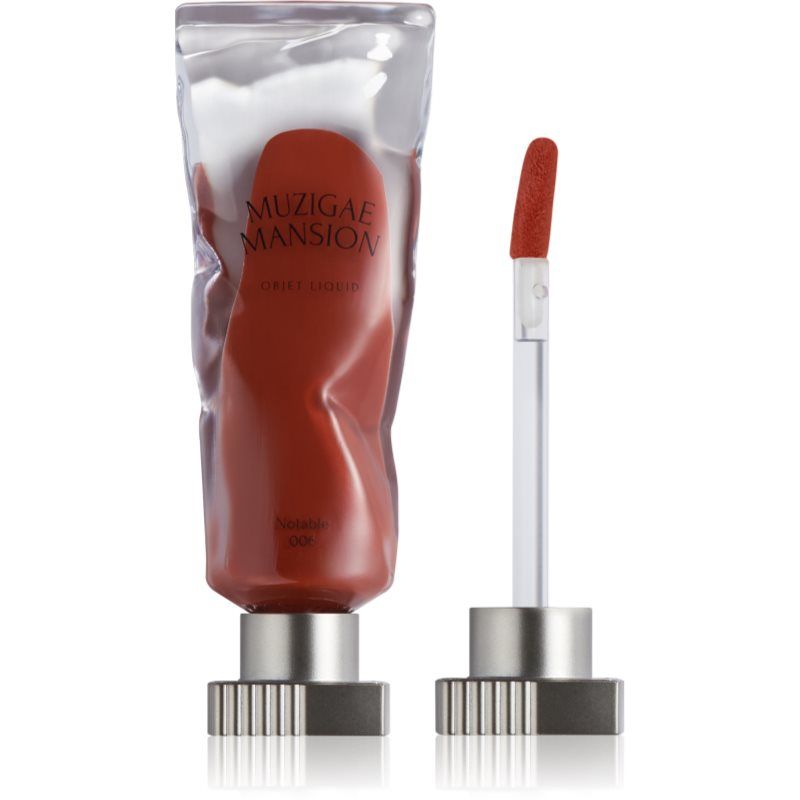 Muzigae Mansion Objet Lip Stain Unique Paint Tube Design Velvet Matte Tint Long-Lasting (006 Opmerkelijk)