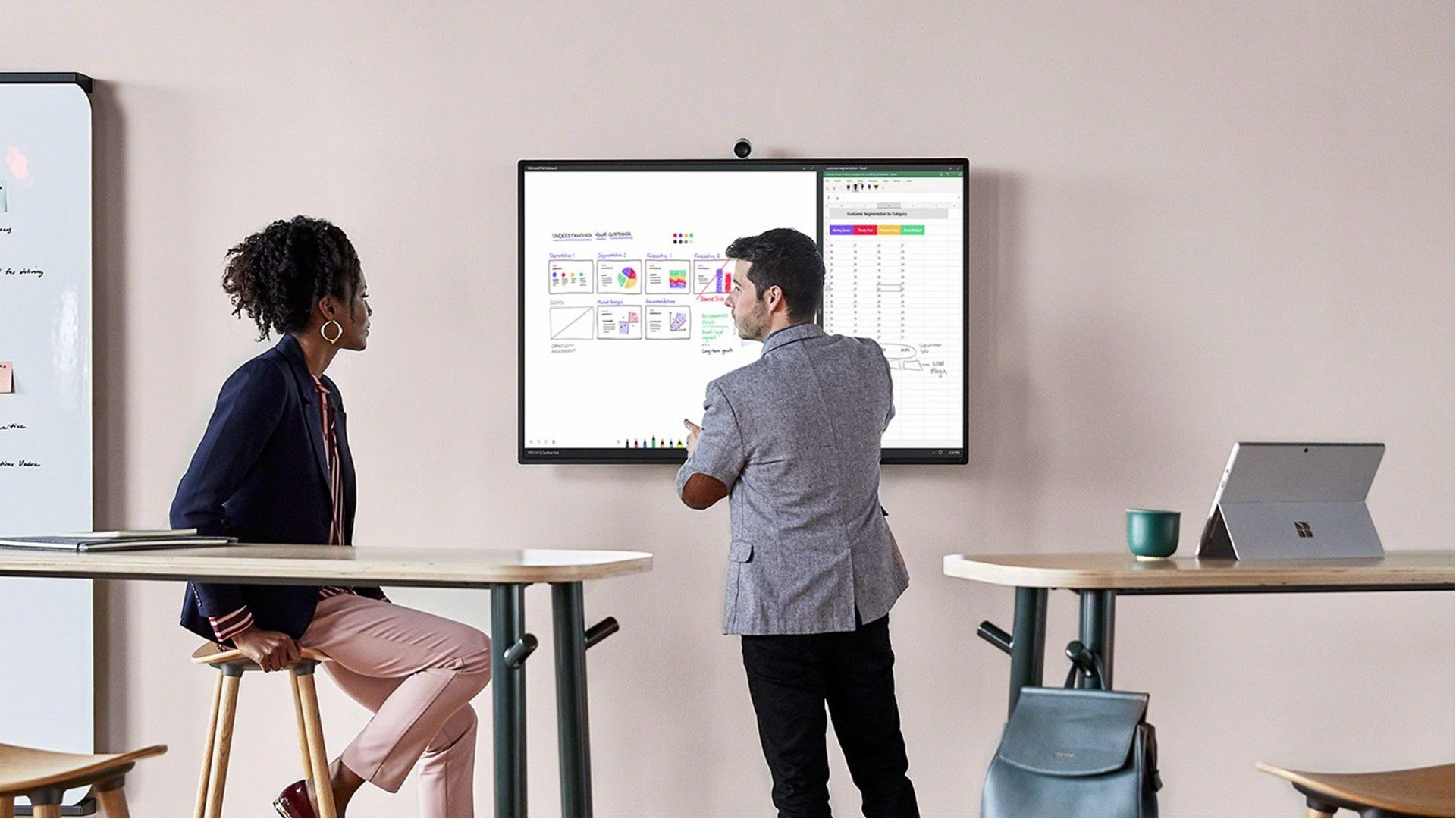 Microsoft Surface Hub 2S Wall Mount - Grey - 50"