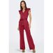 JDY JDYTRILLE S/L FRILL JUMPSUIT JRS EXP - Dames - Pakken - Rhubarb - S
