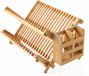 Decopatent égouttoir pour vaisselle - Bambou - Bois - égouttoir pliable - égouttoir vaisselle inclus porte-couverts - égouttoir vaisselle