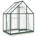 Serre avec cadre de base 169x114x202 cm aluminium vert