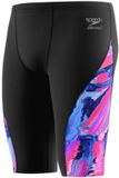 Speedo Heren Spliced Jammer Printed Zwart