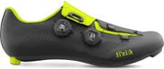 Fizik Aria R3 Chaussures de vélo de course pour hommes Jaune/Noir Taille de chaussure 40