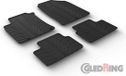 Gledring tapis en caoutchouc geschikt voor Hyundai i30 2/2017- (T-Design 4-delig + clips de montage)