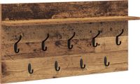 vidaXL Wandkapstok Oudhout 80 x 40 x 12 cm