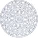 Merkloos DKD Home Decor Wanddecoratie MDF Wit Mandala (30 x 2 x 30 cm)