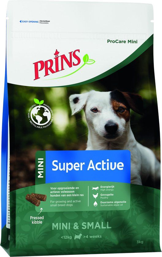 Prins ProCare Mini Super Active 3kg - Hondenvoer voor Kleine Rassen
