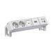 Bachmann DESK2 ALU White 2xUTE 1xUSB A/C 22W 1xschakelaar 0,2m