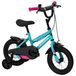 Vélo enfant 12 pouce bleu cadre en acier 3-5 ans
