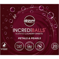 Airpure Incrediballs Petals & Pearls Geparfumeerde Wasstrips - 20 stuks