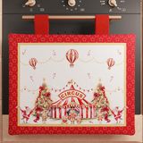 PETTI Artigiani Italiani - Kerst Ovenafdekking, Ovenhoes 40 x 50 cm, Circus