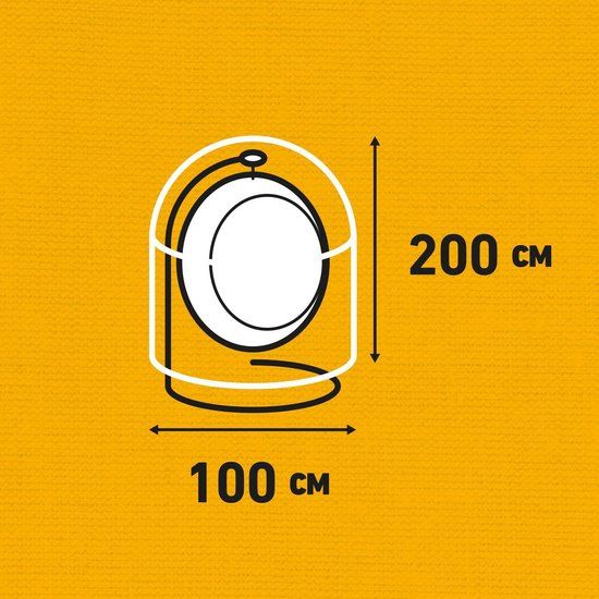 Madison Luxe schommelstoel hoes 100 x 200 cm - Grijs