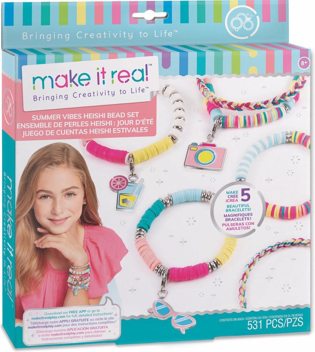 Make it Real Summer Vibes Heishi kralen Armbandjes maken - Meerkleurig