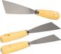 Bruder Mannesmann Set de spatules 3 pièces - 40 mm - 50 mm - 60 mm - acier - bois