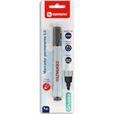 Centauro Permanentmarker, zwart, 5 mm, afgeschuinde punt, inkt op oliebasis, sneldrogend, geschikt voor alle oppervlakken, metaal, glas, tin, kunststof, fotofolie, hout, papier en karton